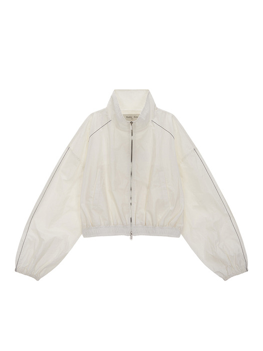 MATIN COATING CROP BLOUSON IN IVORY