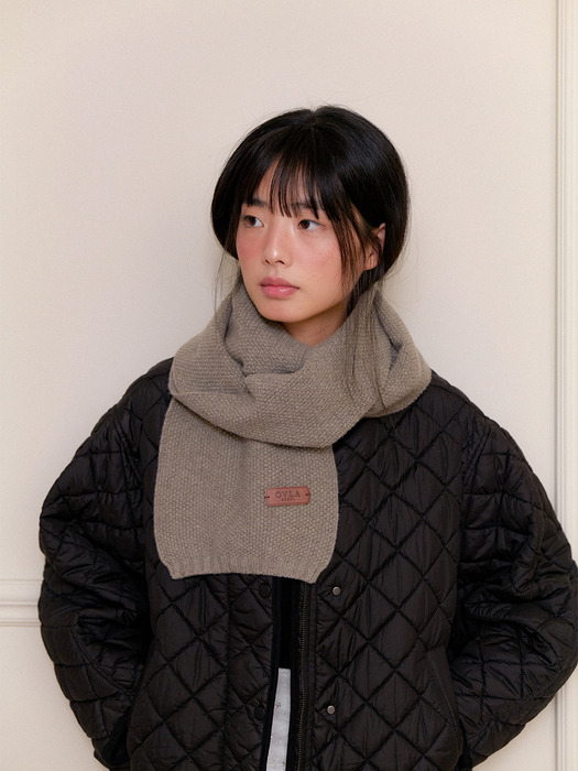 (선물포장) cashmere wool blended waffle muffler_4colors