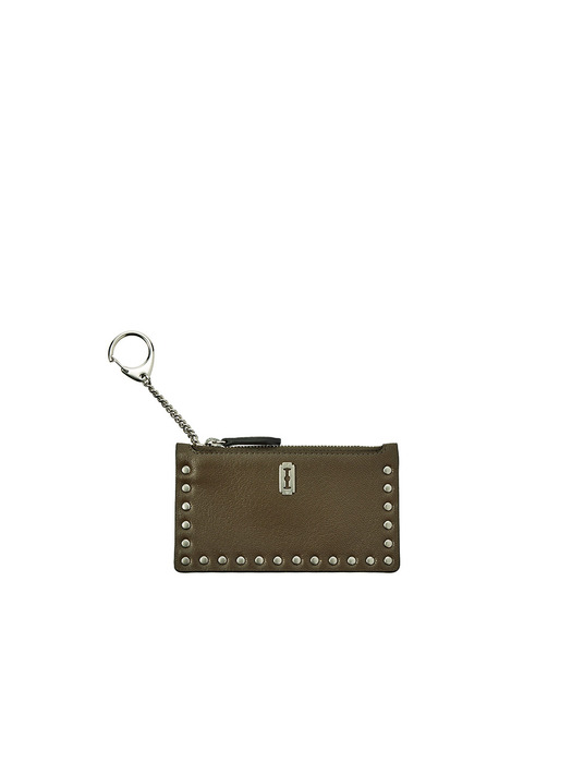 Perfec Rider Zipper Card Wallet (퍼펙 라이더 카드 지갑) Burn Brown