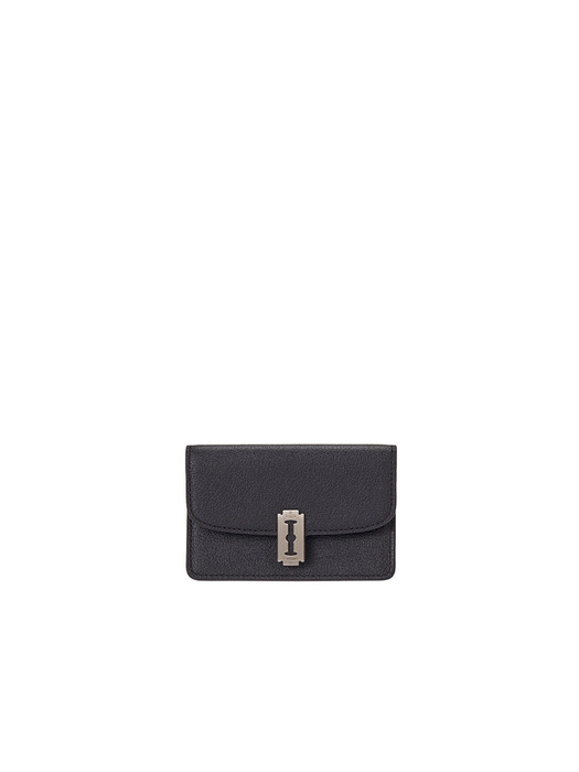 Occam Lune Double Flap Card Wallet (오캄 룬 더블 플랩 카드지갑) Black