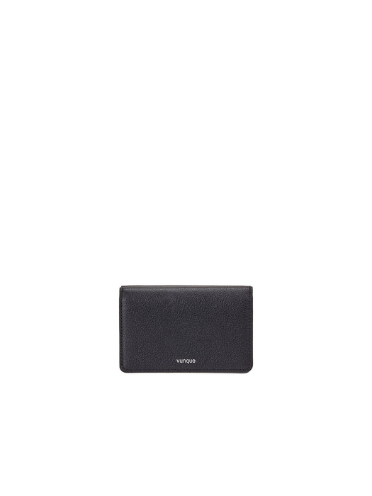 Occam Lune Double Flap Card Wallet (오캄 룬 더블 플랩 카드지갑) Black