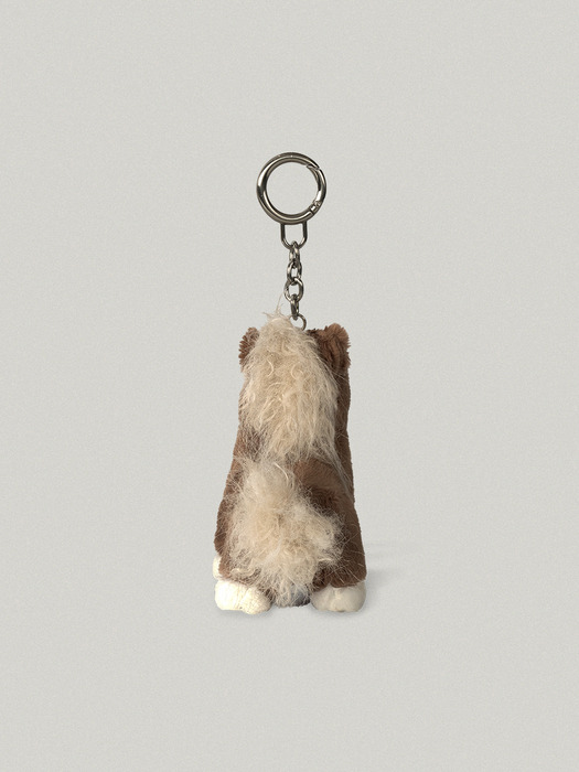 FOLLY KEYRING [BROWN]