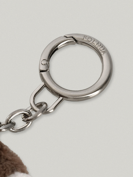 FOLLY KEYRING [BROWN]