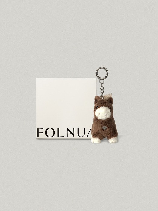 FOLLY KEYRING [BROWN]