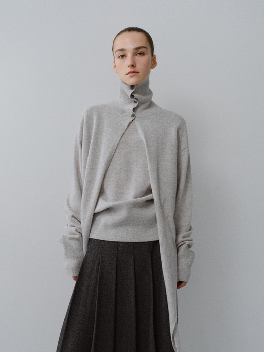 TFW MERINO WOOL TIE TURTLENECK KNIT TOP _3COLORS