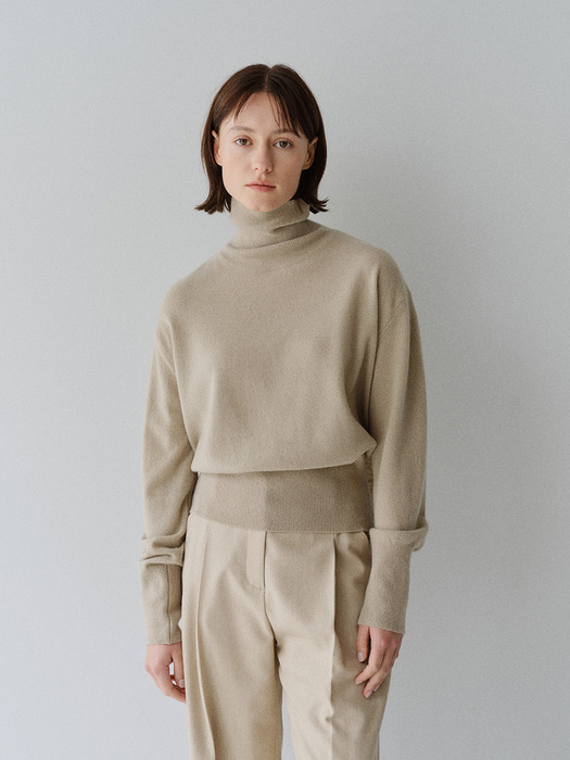 TFW MERINO WOOL TIE TURTLENECK KNIT TOP _3COLORS