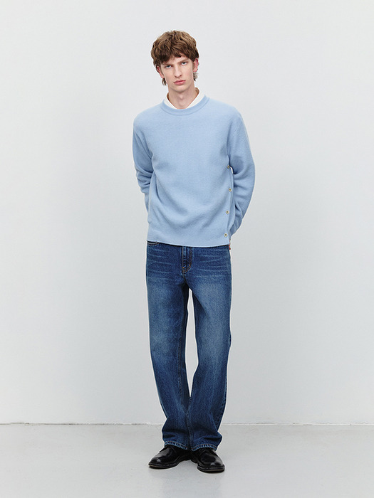 LOW RISE LOOSE JEANS CLASSIC BLUE_M_UDPA5A301B2