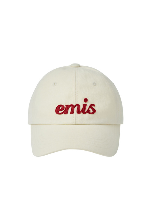 APPLIQUE BALL CAP-CREAM