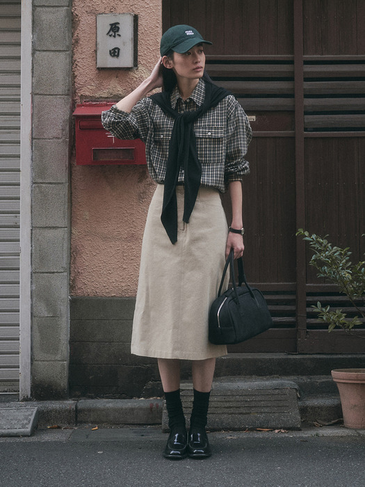 EZRA CASH SHAWL MUFFLER_BLACK