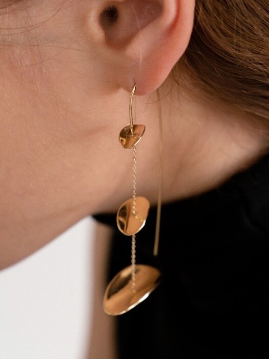 Drop chain seeds earring