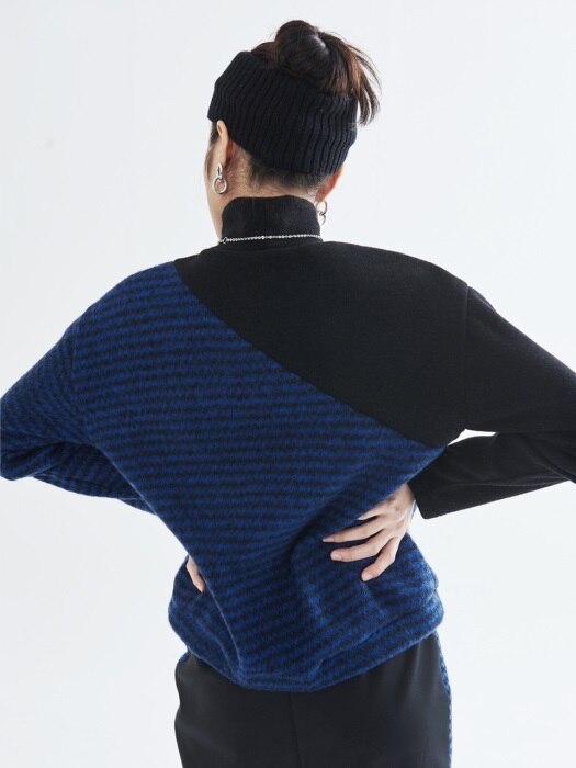 COLOR BLOCK PULLOVER_BLUE