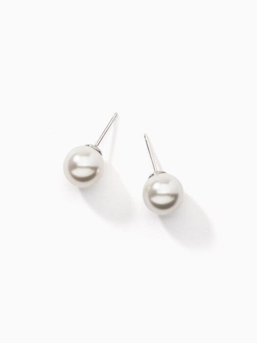 10mm pearl cover earring