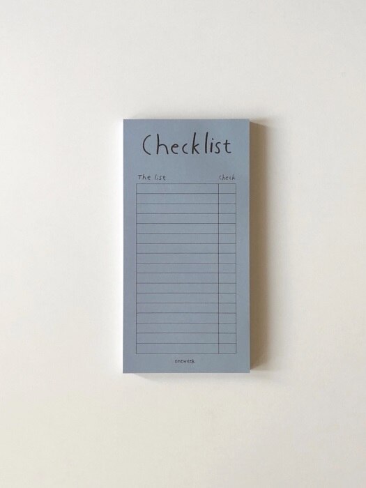 Blue gray checklist