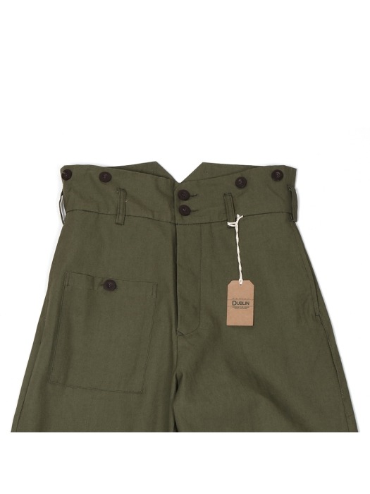Suspender Field Pants(Olive)