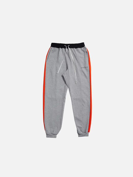 07 Track Jogger Pants - Grey/Orange
