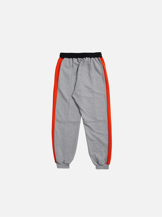 07 Track Jogger Pants - Grey/Orange