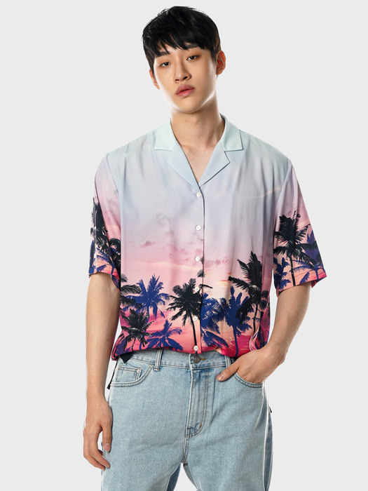 Hawaiian Half Shirts[pink(UNISEX)]_UTS-SS16