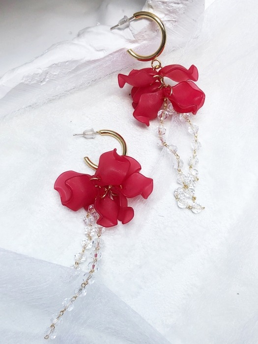 FLORAL EARRING 2-RD