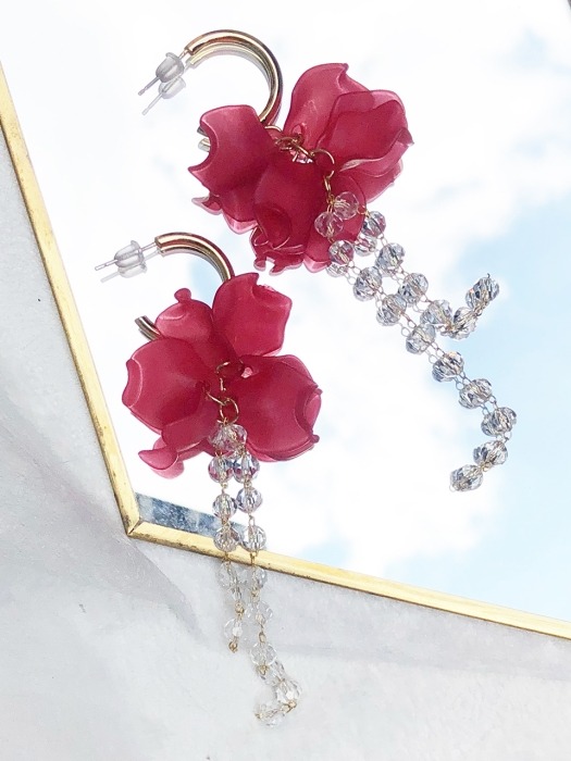 FLORAL EARRING 2-RD