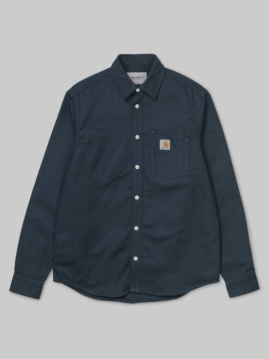 L/S TONY SHIRT_DUCK BLUE RIGID