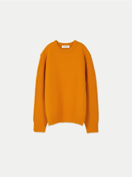 UNISEX INSIDE OUT CREW NECK SWEATER atb254u(ORANGE)