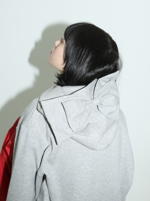 0 4 how old r u ribbon hood - GREY