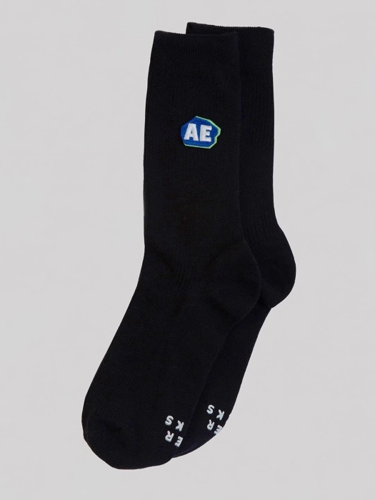 Stone logo socks Noir