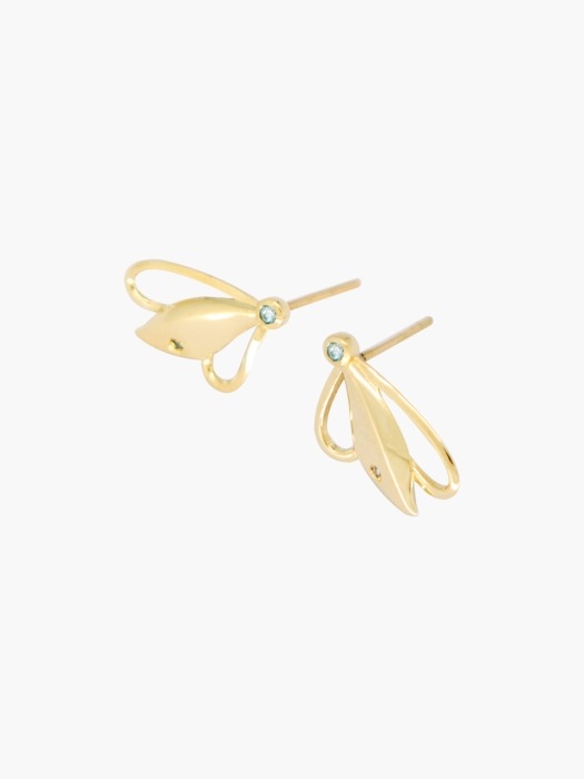 Two Wings Petal Earrings (14k Gold)