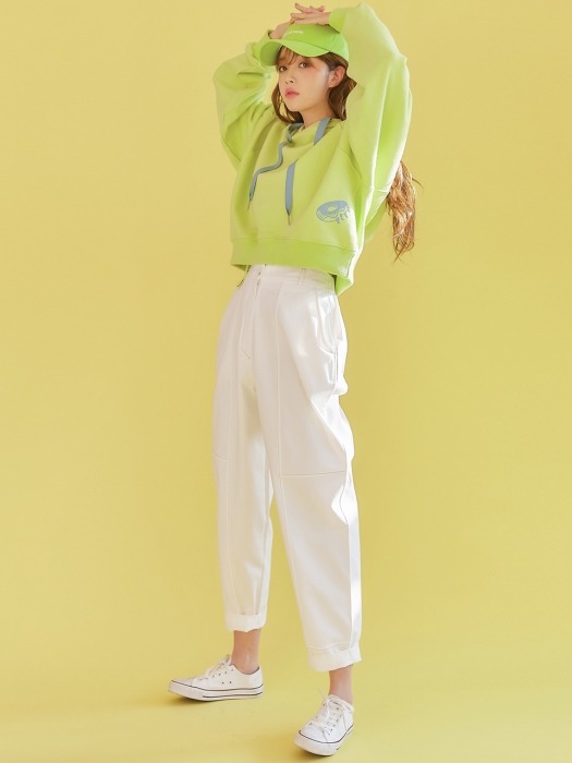 Colorful Baggy Pants_Ivory, Pink