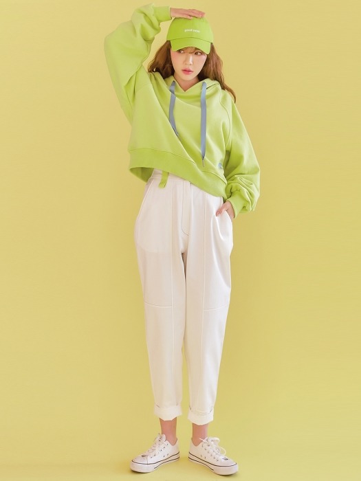 Colorful Baggy Pants_Ivory, Pink