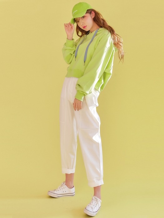 Colorful Baggy Pants_Ivory, Pink