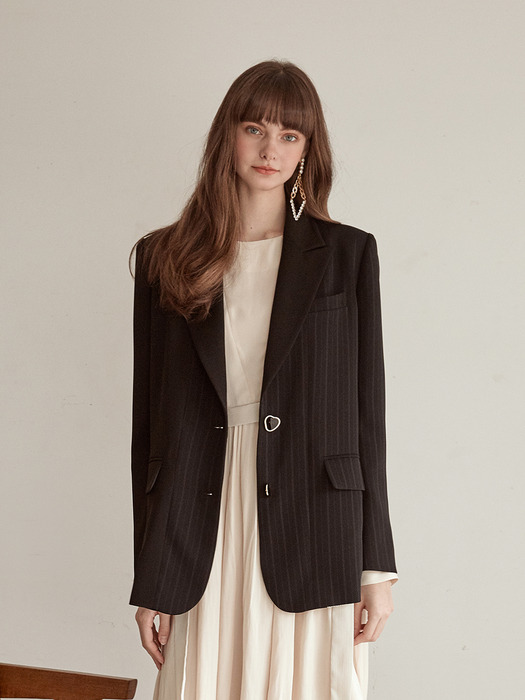 Single Stripe Jacket, Black