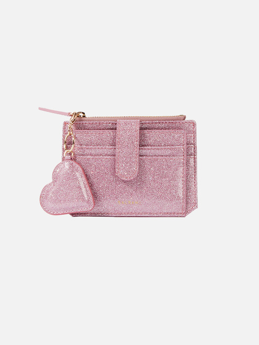  301S Flap mini Card Wallet pink pearl
