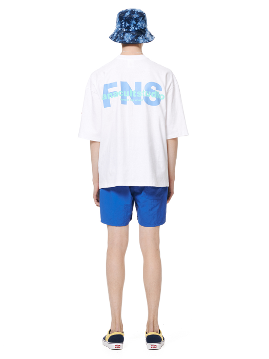 M-FNS 로고 티셔츠-WHITE