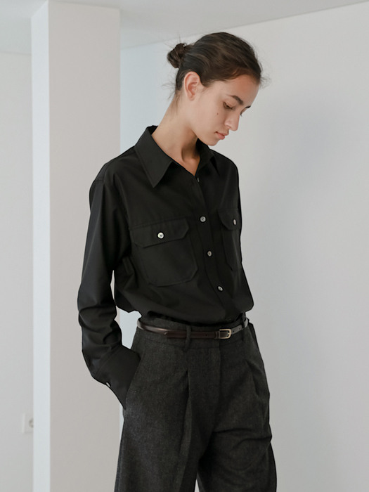 Standard Pocket Shirts in Black