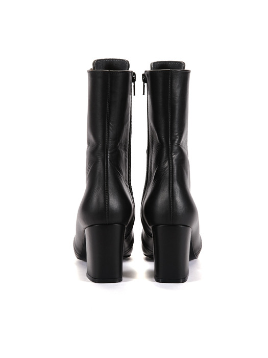 Lace-up Half Boots_Black