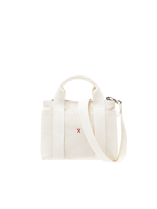 Stacey Daytrip Tote Canvas S Ivory