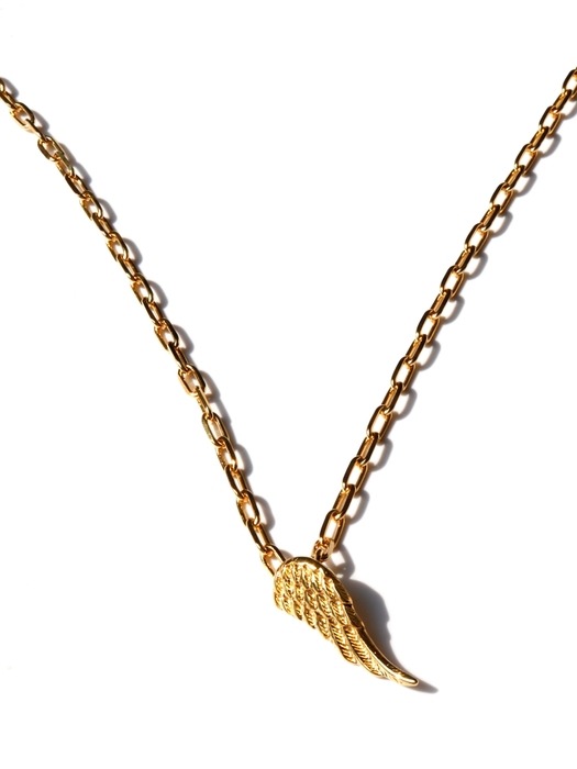 Antique angel wing pendant chain Necklace 앤틱 엔젤윙 팬던트 포인트 체인 목걸이
