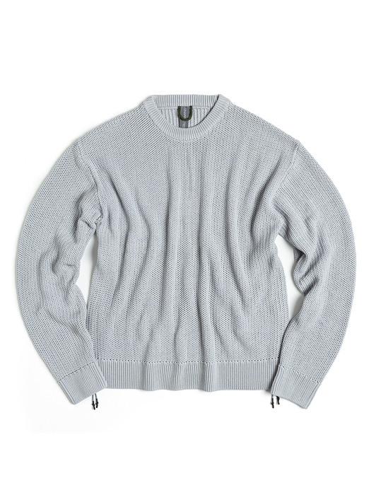 OVERSIZED CREWNECK KNIT / MINT MELANGE