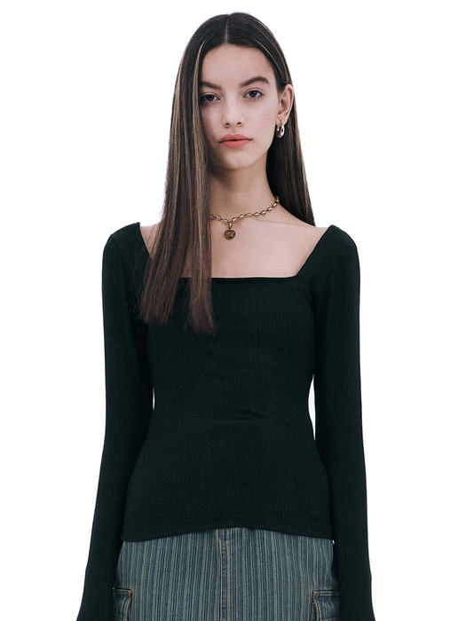 Soft Modal Square Top Black 