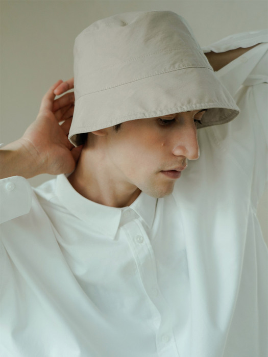 LOGO COTTON BUCKET HAT[S/S]_GREY