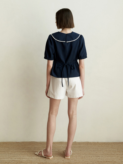 Glass Blouse_Navy