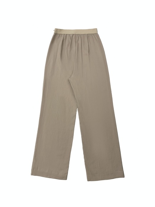 Tencel banding pants (beige)