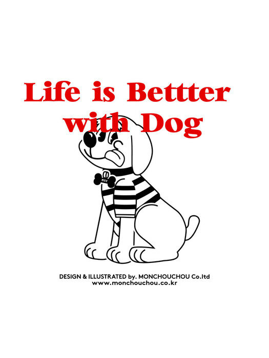 Life is Better with Dog T-shirt for dog Air Blue