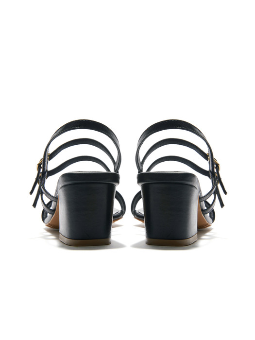 Square Buckle Sandal_Black