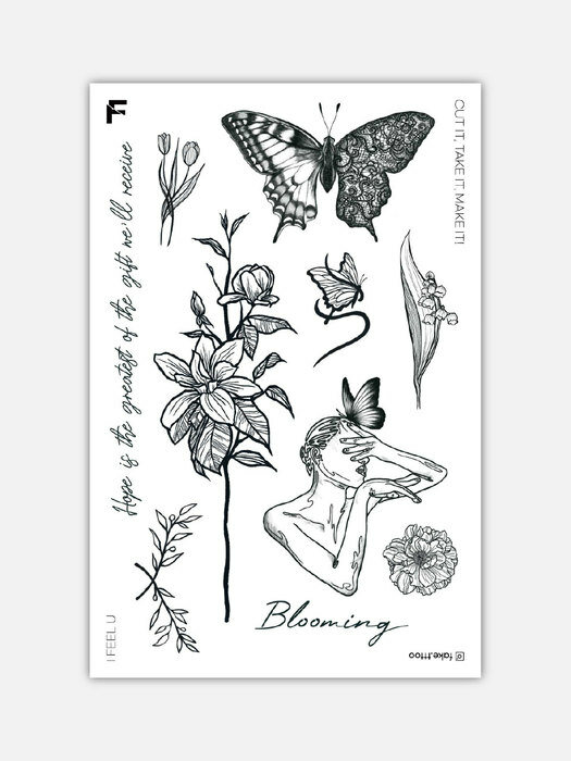 Blooming 타투 스티커