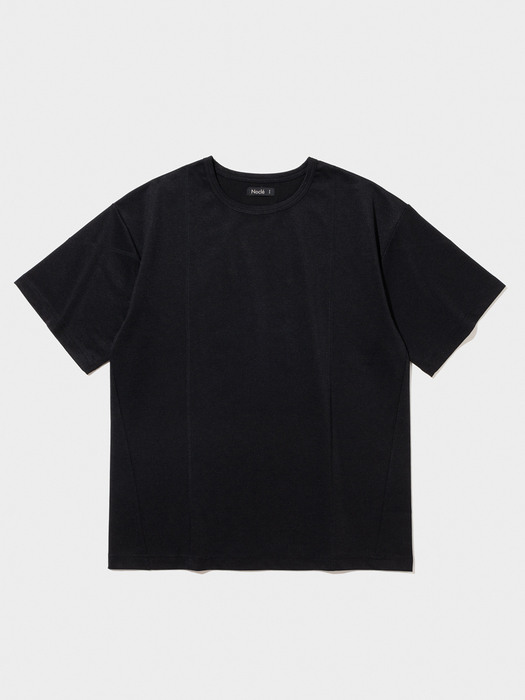 Cover Stitch T-shirt Black