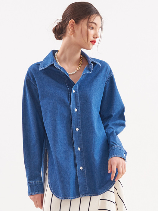 UP-174 Deep Line Denim shirts