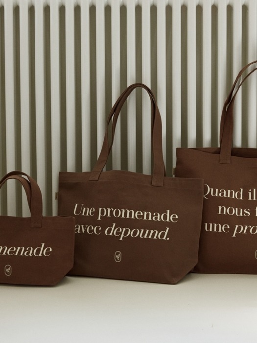 promenade bag (L) - brown