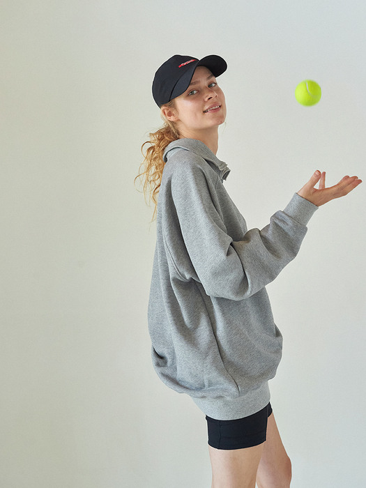 박시 스웻 Boxy Sweat _Melange Grey